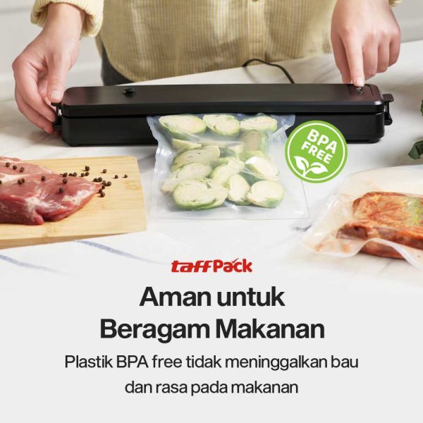 TaffPACK Kantong Plastik Vacuum Sealer Storage Bag 1 Roll - HK-07