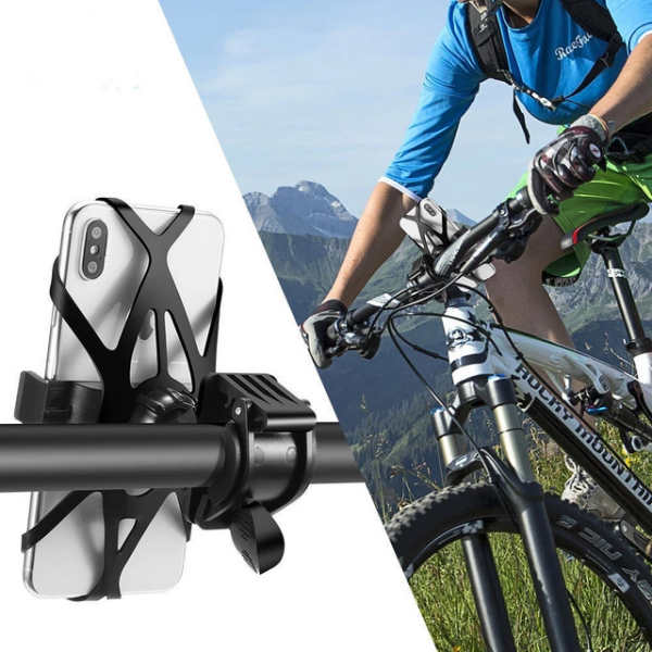 TaffSPORT Bike Smartphone Holder Sepeda Universal Rack Bicycle - BM03 - Black