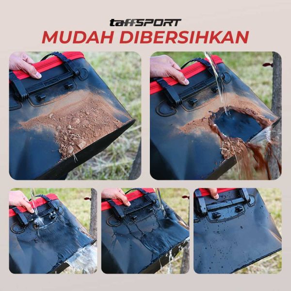 TaffSPORT Ember Lipat Mancing Ikan Folding Bucket Handle - WF126