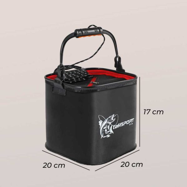 TaffSPORT Ember Lipat Mancing Ikan Folding Bucket Handle - WF126