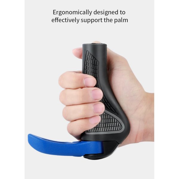 TaffSPORT West Biking Gagang Sepeda Rubber Ergonomic Grip MTB Handlebar - BT1001 - Black