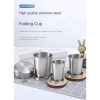 TaffSPORT Gantungan Kunci Gelas Lipat Camping Folded Cup