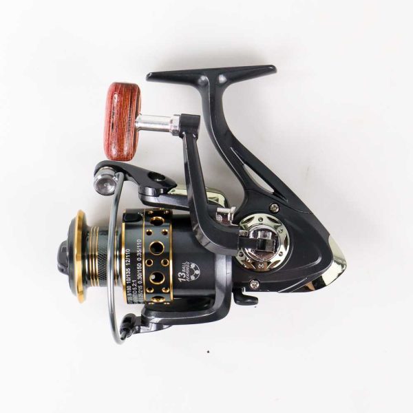 TaffSPORT Gold Sharking Reel Pancing Spinning Fishing 5.2:1 Ball Bearing 13 - BK4000