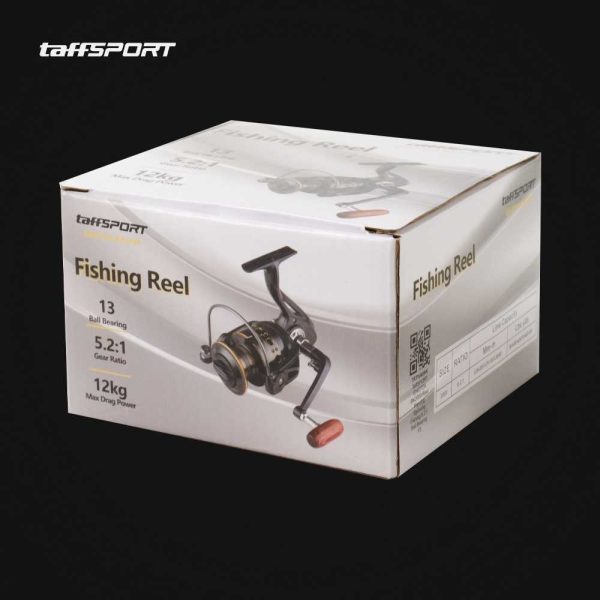 TaffSPORT Reel Pancing Spinning Fishing 5.2:1 BB 13 - BK2000