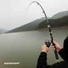 TaffSPORT Joran Pancing Antena Portable Telescopic Fishing Rod Pole Carbon Fiber 2.7M - C562L - Black