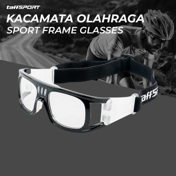 TaffSPORT Kacamata Olahraga Sport Frame Glasses - Hitam