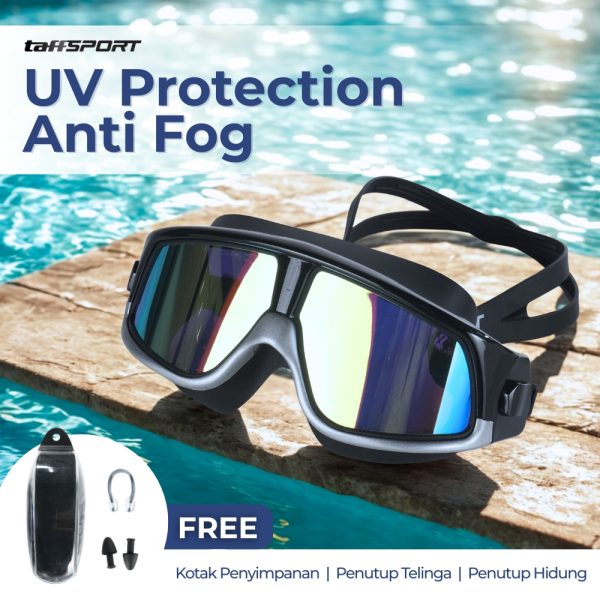 TaffSPORT Kacamata Renang Polarizing Anti Fog UV Protection - GOG-3610 - Black