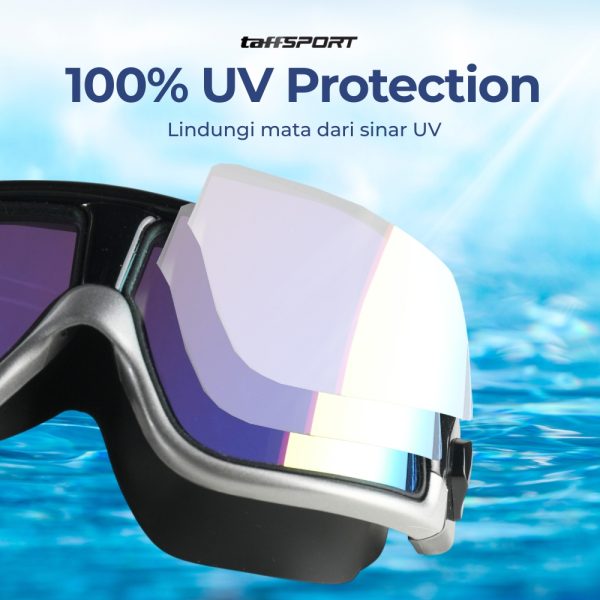 TaffSPORT Kacamata Renang Polarizing Anti Fog UV Protection - GOG-3610 - Black
