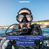 TaffSPORT Kacamata Selam Scuba Diving Snorkeling - M22 Black