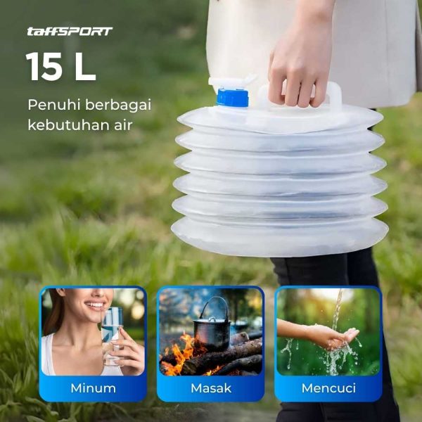 TaffSPORT Kantong Air Lipat Foldable Camping Water Storage Plastik - ST-117