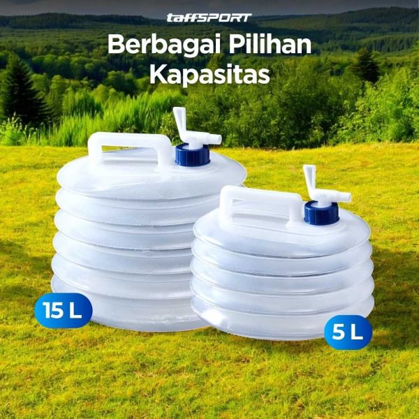 TaffSPORT Kantong Air Lipat Foldable Camping Water Storage Plastik - ST-117