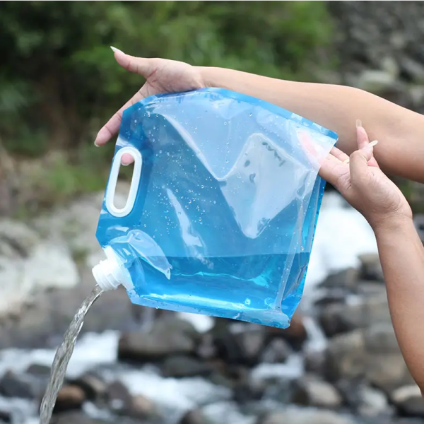TaffSPORT Kantong Air Minum Portable Camping Water Storage 10L Blue