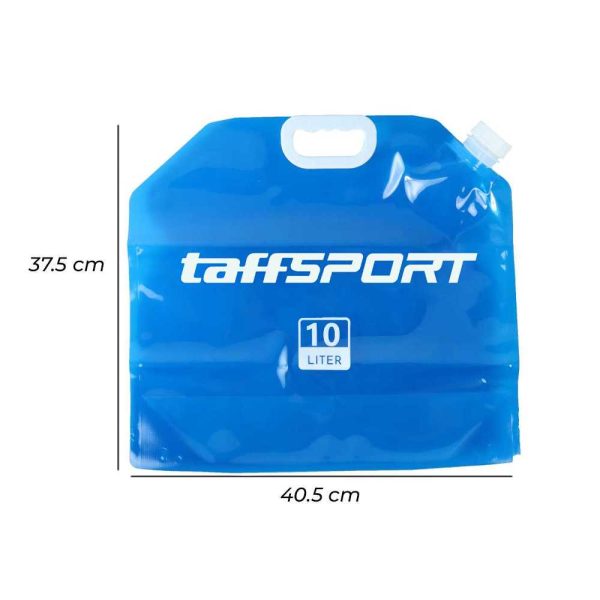 TaffSPORT Kantong Air Minum Portable Camping Water Storage 10L Blue
