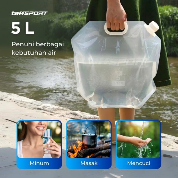TaffSPORT Kantong Air Portable Water Bag 5 Liter - ASD005