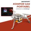 TaffSPORT Kompor Gas Lipat Portabel Camping Stove - WSS-201 - Silver