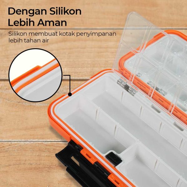TaffSPORT Kotak Perkakas Kail Pancing Tackle Box Waterproof L - DY029