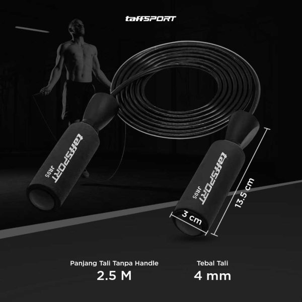 TaffSPORT Lompat Tali Skipping Speed Jump Rope Sports Weight Exercise - JR05