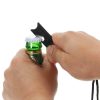 TaffSPORT Outdoor Survival Magnesium Flint Stone with Whistle - JD1422 - Black