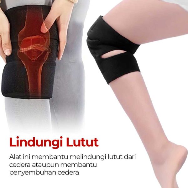 TaffSPORT Pelindung Lutut Terapi Magnetik Knee Pad 86cm - A-7720