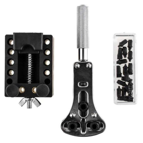 TaffSPORT Peralatan Reparasi Jam Tangan Watch Repair Tool Kit Set - C10050 - Black
