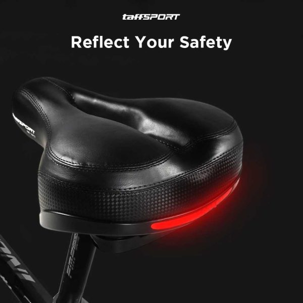 TaffSPORT Sadel Sepeda Shock Absorber Big Butt - NE1017 - Black