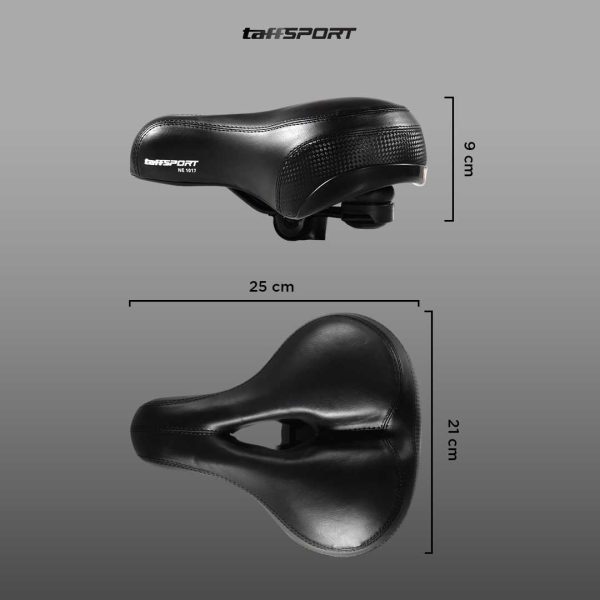 TaffSPORT Sadel Sepeda Shock Absorber Big Butt - NE1017 - Black