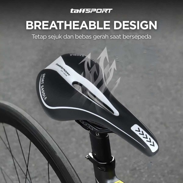 TaffSPORT Sadel Sepeda Sport MTB - YF-1034 - Black