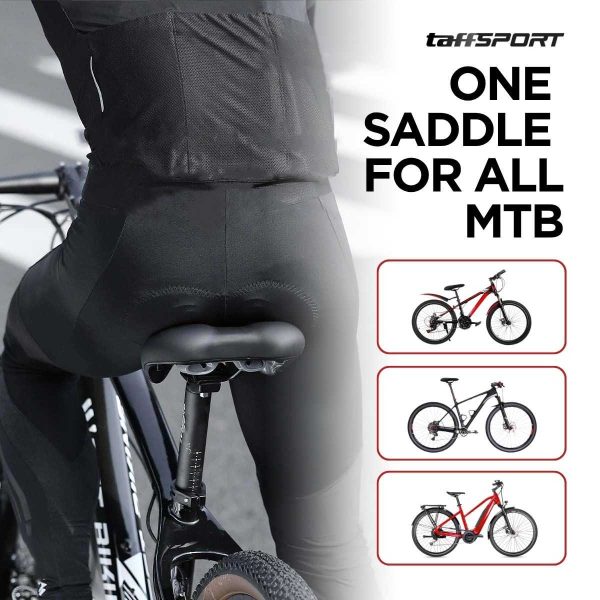 TaffSPORT Sadel Sepeda Sport MTB - YF-1034 - Black