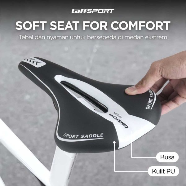 TaffSPORT Sadel Sepeda Sport MTB - YF-1034 - Black