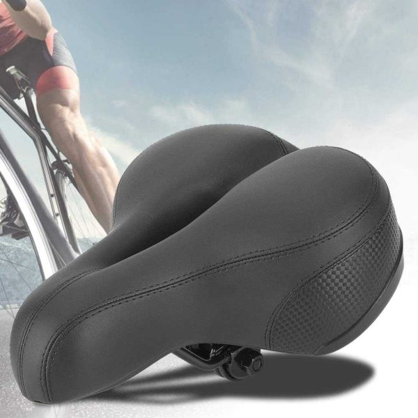 TaffSPORT Sadel Sepeda Spring Absorber Reflective Big Butt - NE1119