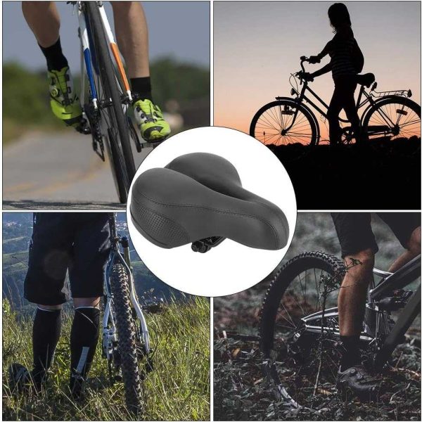 TaffSPORT Sadel Sepeda Spring Absorber Reflective Big Butt - NE1119