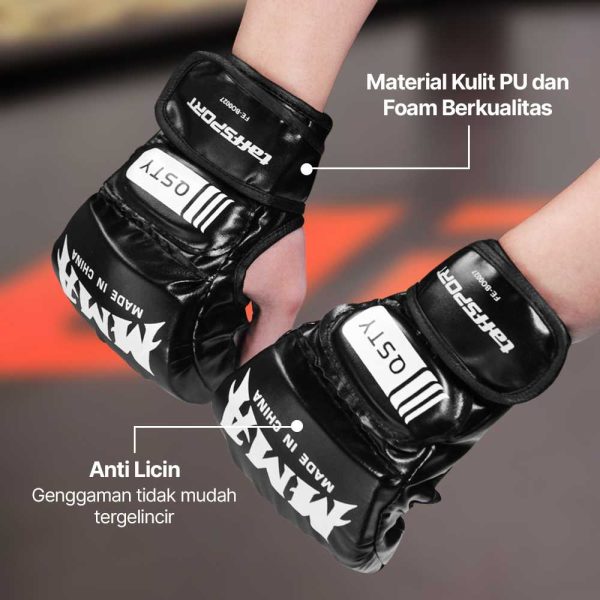 TaffSPORT Sarung Tangan Tinju Boxing Muay Thai Leather Glove - FE-BO0027