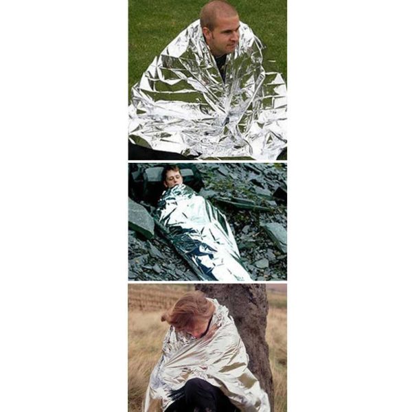 TaffSPORT Selimut Darurat Emergency Blanket Thermal Insulation - SL03-001 - Silver