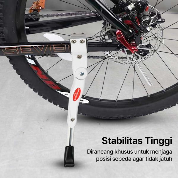 TaffSPORT Standar Parkir Samping Sepeda MTB Road Bicycle 34.5-40cm - Z50 - Black