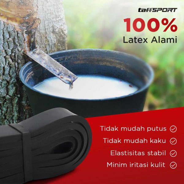 TaffSPORT Tali Lateks Pull Up Resistance Band Fitness Size L - Y66OR