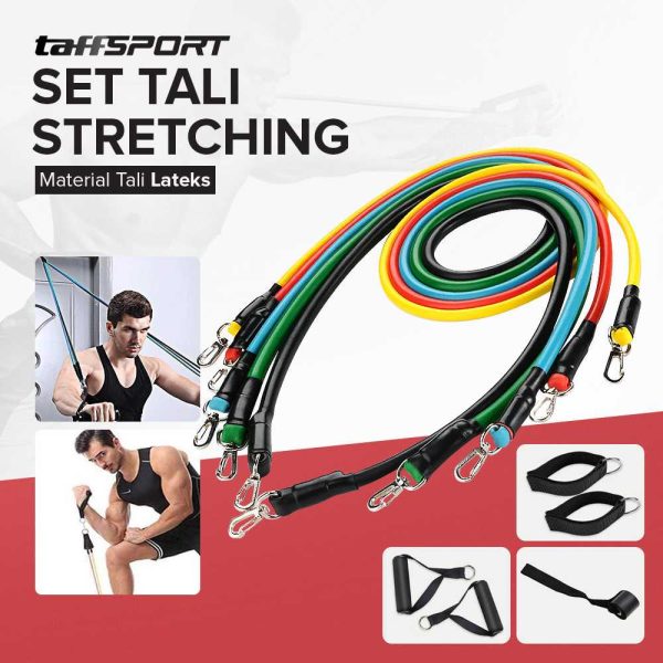 TaffSPORT Tali Stretching Pilates Tube Yoga Fitness 11 Set - R11