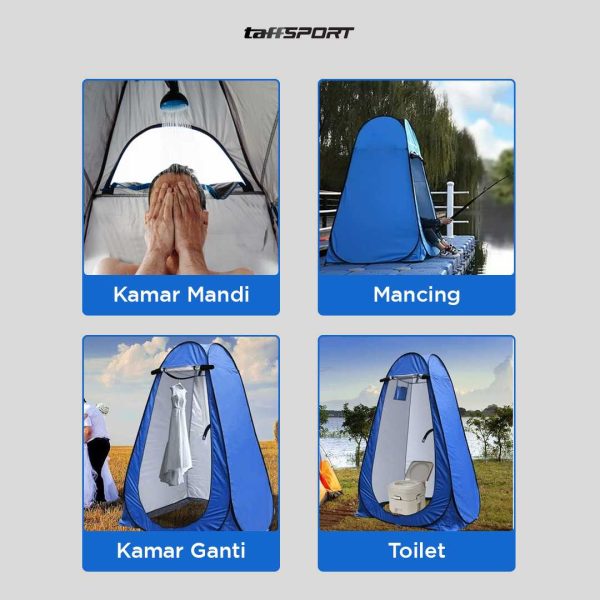 TaffSPORT Tenda Toilet Portable Automatic Open - AT6516