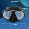TaffSPORT Kacamata Selam Scuba Diving Snorkeling - M24 - Black