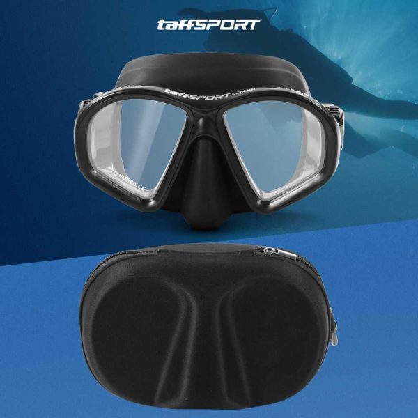 TaffSPORT Kacamata Selam Scuba Diving Snorkeling - M24 - Black