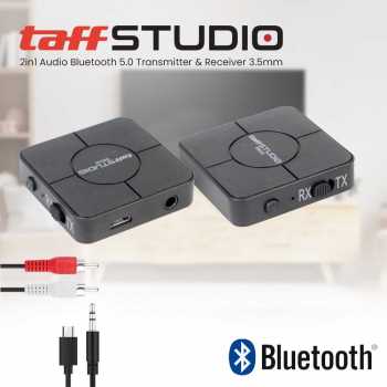 TaffSTUDIO 2in1 Audio Bluetooth 5.0 Transmitter Receiver 3.5mm - KN326