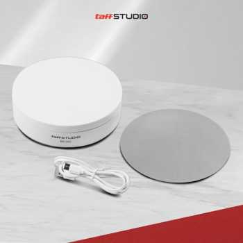 TaffSTUDIO Alas Putar Fotografi Rotating Display Stand Base 13.5cm - BK360