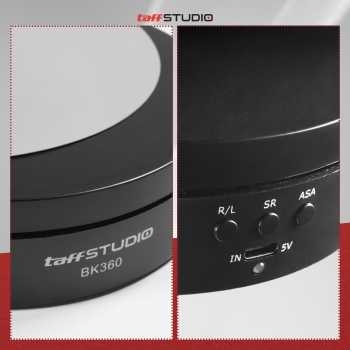 TaffSTUDIO Alas Putar Fotografi Rotating Display Stand Base 13.5cm - BK360