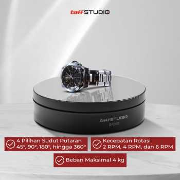 TaffSTUDIO Alas Putar Fotografi Rotating Display Stand Base 13.5cm - BK360