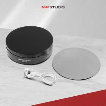 TaffSTUDIO Alas Putar Fotografi Rotating Display Stand Base 13.5cm - BK360