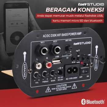 TaffSTUDIO Amplifier Board Audio Bluetooth Subwoofer DIY 35W - D30K