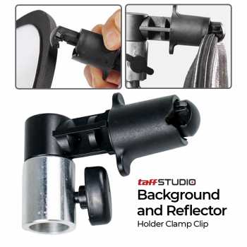 TaffSTUDIO Background and Reflector Disc Holder Clamp Clip - QM3622