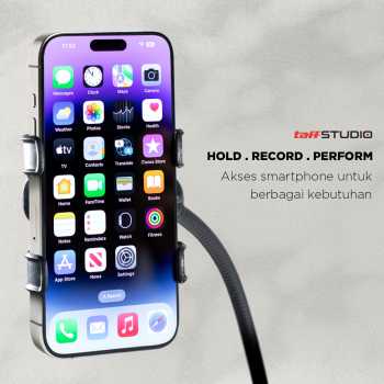 TaffSTUDIO Condenser Microphone Stand Holder 360 Lazypod Clamp Professional Set - NB-35 - Black