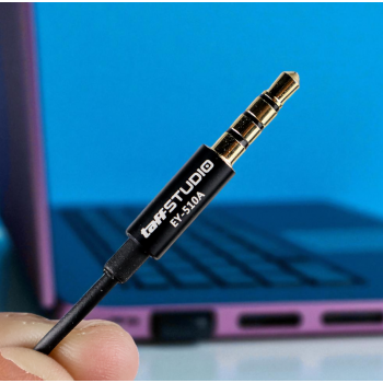 TaffSTUDIO Deluxe 3.5mm Microphone with Clip for Smartphone / Laptop/Tablet PC - EY-510A