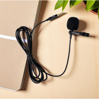 TaffSTUDIO Deluxe 3.5mm Microphone with Clip for Smartphone / Laptop/Tablet PC - EY-510A