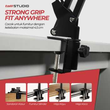 TaffSTUDIO Holder Smartphone Lazypod Stand Model Boom Arm Table - D9